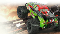 RC Akron Monstertruck BL 4WD 1:10 Lipo 2,4GHz Wheelybar -...