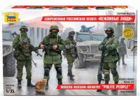 Zvezda Figuren Set Modern Russisch Russland Infanterie Soldat 1:35 Plastik 3665