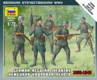 Zvezda 1:72 Figuren Set Deutsche reguläre Infanterie 1939 Model Bausatz 6178