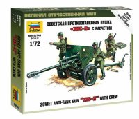 Zvezda Zis - 3 Soviet Gun 1:72 Panzerabwehrkanone Plastik...