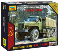 Zvezda sowjetischer LKW Ural Truck 1:100 Plastik Model...