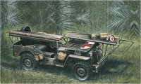 Italeri 510000326 US Krankenwagen Jeep 4x4 Ton 1/4 Model Kit Bausatz 1:35