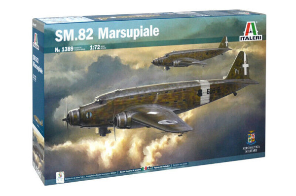 Italerie 1:72 SM 82 Marsupiale Propeller - Flugzeug Plastik Model Bausatz 1389