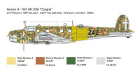 Italeri Fiat BR.20 Cicogna Flugzeug Bomber 1:72 Model Kit Bausatz 1447