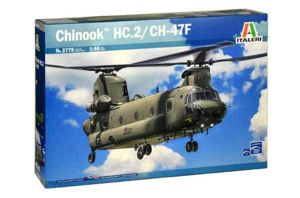 Italeri CHINOOK HC.2 CH-47F Schwerlast Hubschrauber 1:48 Model Kit Bausatz 2779