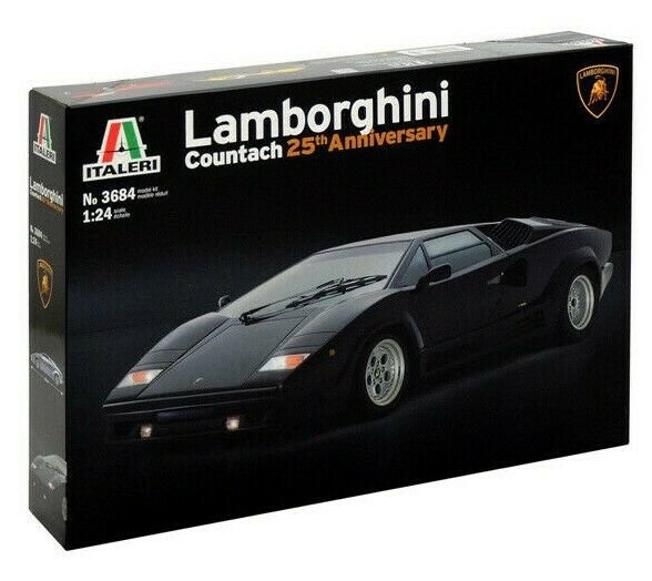 Italeri 3684 Lamborghini Countach 25th Anniv. M1:24 unlackierter Plastik Bausatz