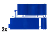 Italeri 3951 LKW Anhänger Container Auflieger 40Ft 1:24 Model Kit Bausatz
