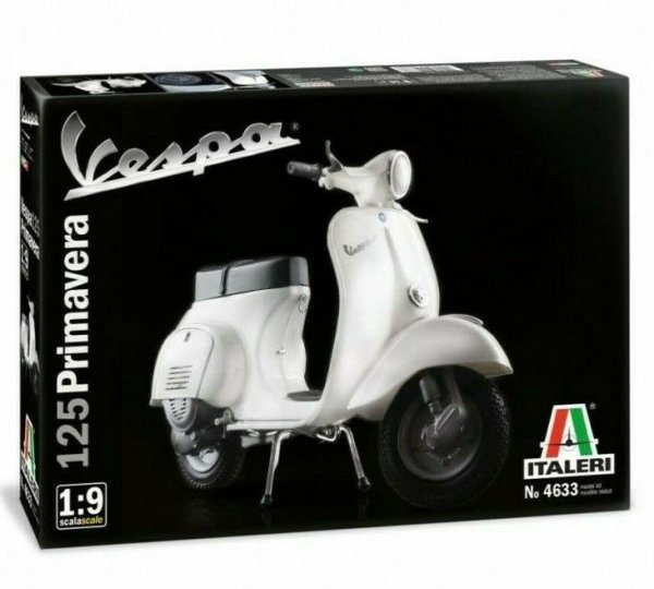 Italeri 4633 Vespa Roller 125 "Primavera" 1:9 Motorroller Model Kit Bausatz