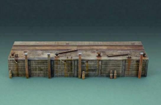 Italeri Diorama 2 x 30cm Long Dock Kaimauer 1:35 Plastik Model Kit Bausatz 5612