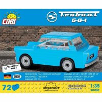 Cobi Trabant 601 - 72 Pcs - Bausteine 72 Teile Kinder Bausteinset Fahrzeug Auto