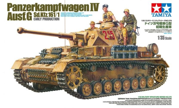 Tamiya Panzer Deutsch Kpfw. IV Ausf.G Frühe.Prod. 1:35 Model Bausatz 35378