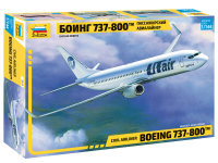 Zvezda 7019 Boeing 737-800 Passagier Flugzeug Plastik Kit...