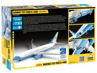 Zvezda 7027 Boeing 737-700 / C-40 Passagier Flugzeug Plastik Kit Bausatz 1:144