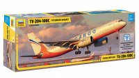 Zvezda 7031 TU-204-100C Cargo Transport Flugzeug Plastik...