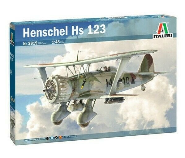 Italeri 2819 Henschel Hs 123 Flugzeug Plastik Kit Bausatz 1:48