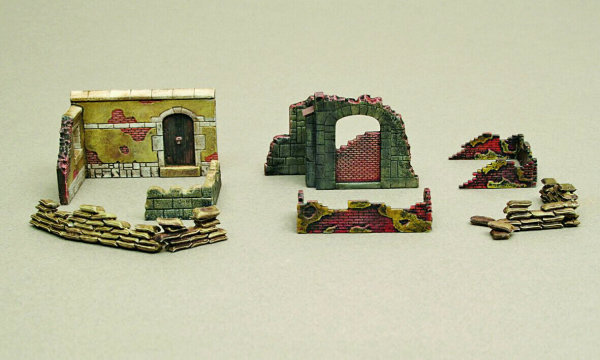 Italeri Diorama-Set Mauern und Ruinen II 1:72 Plastik Model Kit Bausatz 6090