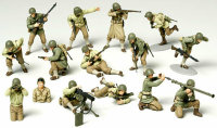 Tamiya Figuren Set (15 Teile) US Infanterie 1:48 Plastik Model Bausatz 32513