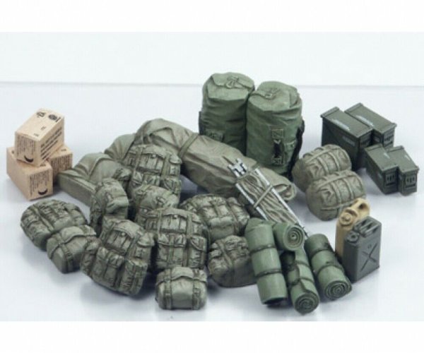 Tamiya Diorama-Set US Militär Set Zubeh1:35 Plastik Model Kit Bausatz 35266