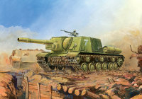Zvezda 3532 Panzer Tank Mod Sov Self propel Gun ISU-152...