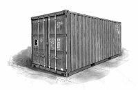 Italeri 3888 LKW 1:24 Shipping Container 20FT 1:24 Model Kit Bausatz