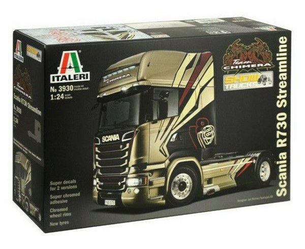Italeri 3930 LKW Truck SCANIA R730 Streamline "Chimera" M1:24 Model Kit Bausatz