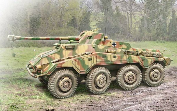 Italeri Schwerer Panzer Panzerspähwagen 1:72 Plastik Model Kit Bausatz 510007047