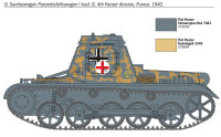 Italeri 7072 Kleiner Panzer Befehlswagen Model Kit Bausatz 1:72