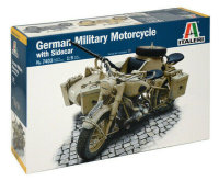 Italeri 7403 Motorrad inkl. Seitenwagen Plastik Model Kit...