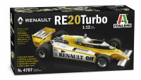 Italeri 4707 Renault RE 20 Turbo 1:12 unlackierter Plastik Bausatz Formel 1