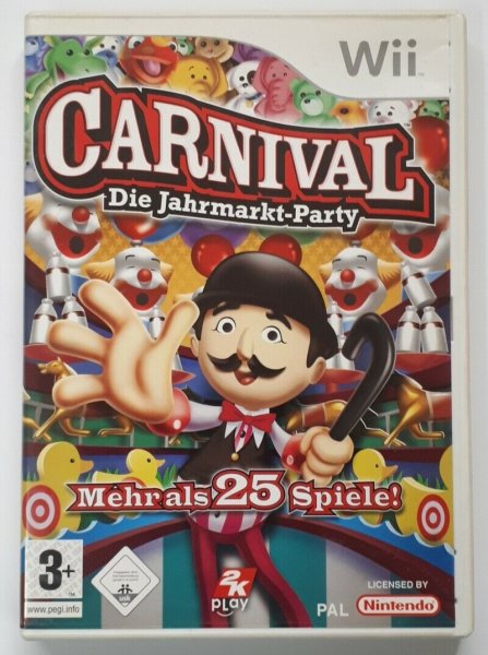 TOP Nintendo Wii Spiele im guten gebrauchten Zustand Carnival: Die Jahrmarkt-Party