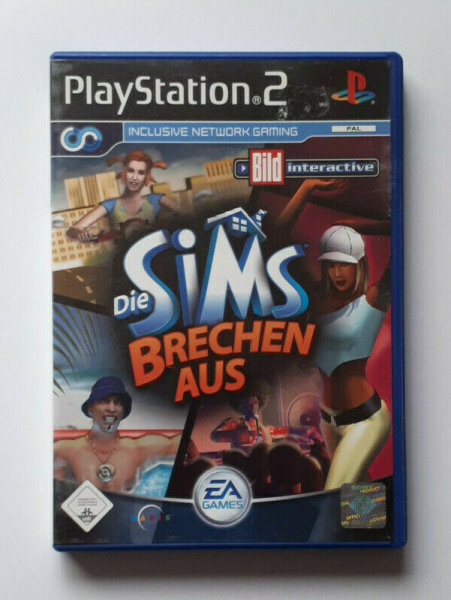 TOP Playstation PS 2 Spiele im guten gebrauchten Zustand Die Sims brechen aus