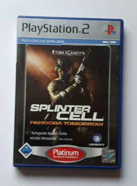 TOP Playstation PS 2 Spiele im guten gebrauchten Zustand Tom Clancy´s Splinter Cell Pandora Tomorrow
