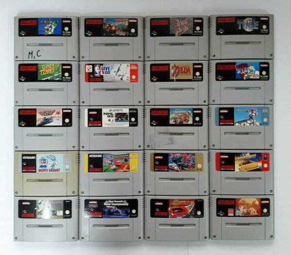 TOP Super Nintendo SNES Spiele im guten gebrauchten Zustand