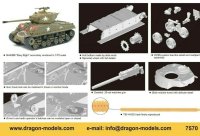 Dragon M4A3E8 Panzer Easy Eight Korean War 70thAn 1:72 Plastik Model 540007570