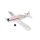 Gummimotormodell Piper Pawnee PA-25 Flugzeug Flugmodelle Kinder Wurfgleiter Flieger