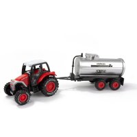 Traktor (inkl. Rückzug bzw. Aufziehmotor) mit Anhänger - Bauernhof Zubehör Fahrzeug Auto