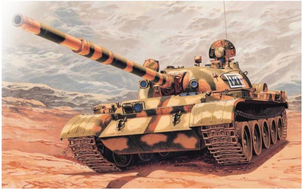 Italeri 7006 Russischer T-62 Kampfpanzer Plastik Modell Bausatz 1:72
