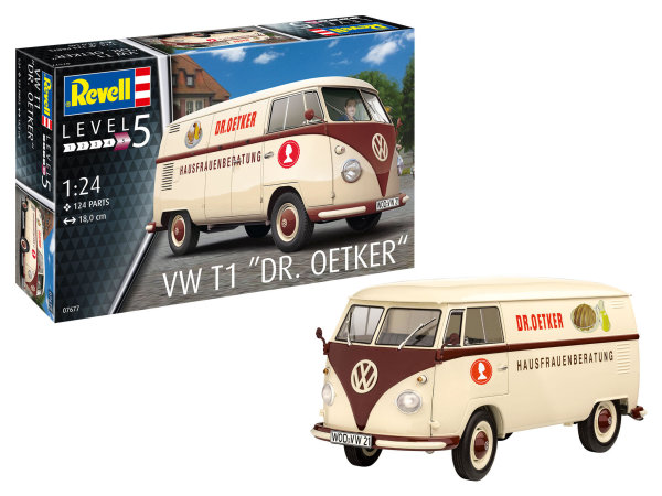 Revell VW T1 Bus "Dr. Oetker" Modell Kit Bausatz 1:24