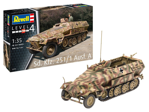 Revell Halbkettenfahrzeug Sd.Kfz. 251/1 Ausf.A Modell Kit Bausatz 1:35