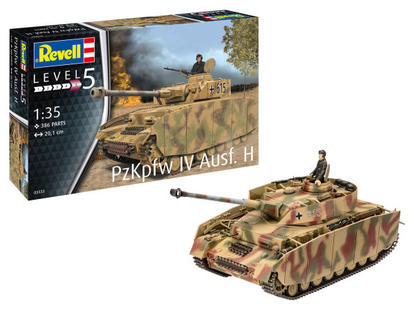 Revell Panzer IV Ausf. H Modell Kit Bausatz 1:35