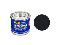 Revell 14 ml-Dose Modellbau-Farbe auf Kunstharzbasis in verschiedenen Farben 08 schwarz, matt RAL 9011 14 ml-Dose