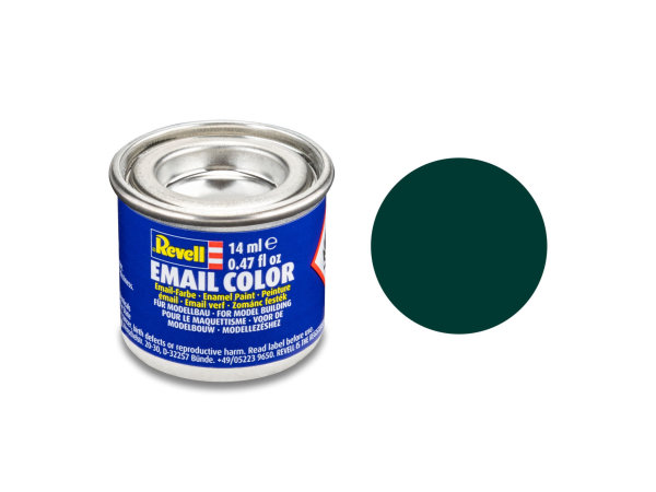 Revell 14 ml-Dose Modellbau-Farbe auf Kunstharzbasis in verschiedenen Farben 40 schwarzgrün, matt 14 ml-Dose