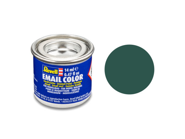 Revell 14 ml-Dose Modellbau-Farbe auf Kunstharzbasis in verschiedenen Farben 48 seegrün, matt RAL 6028 14 ml-Dose