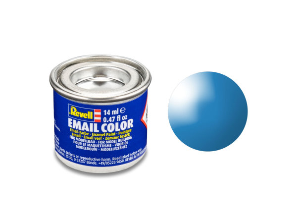 Revell 14 ml-Dose Modellbau-Farbe auf Kunstharzbasis in verschiedenen Farben 50 lichtblau, glänzend RAL 5012 14 ml-Dose