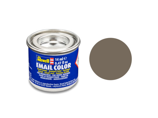 Revell 14 ml-Dose Modellbau-Farbe auf Kunstharzbasis in verschiedenen Farben 87 erdfarbe, matt RAL 7006 14 ml-Dose