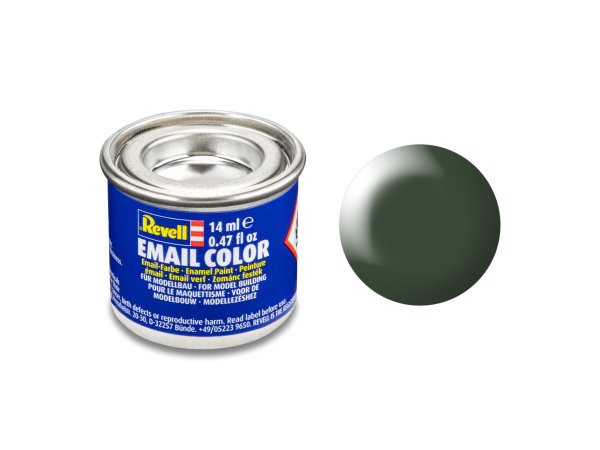 Revell 14 ml-Dose Modellbau-Farbe auf Kunstharzbasis in verschiedenen Farben 363 dunkelgrün, seidenmatt RAL 6020 14 ml-Dose
