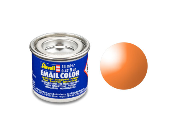 Revell 14 ml-Dose Modellbau-Farbe auf Kunstharzbasis in verschiedenen Farben 730 orange, klar 14 ml-Dose