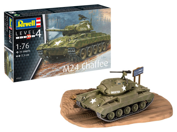 Revell Panzer M24 Chaffee Modell Kit Bausatz 1:76