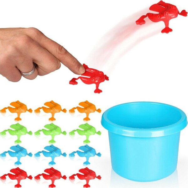 Frosch Hüpfspiel Fingerspiel Kinderspiel Geschicklichkeitsspiel für Kinder