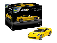 Revell Corvette Stingray 2014 Bausatz zum Zusammenstecken mehrfarbig easy click